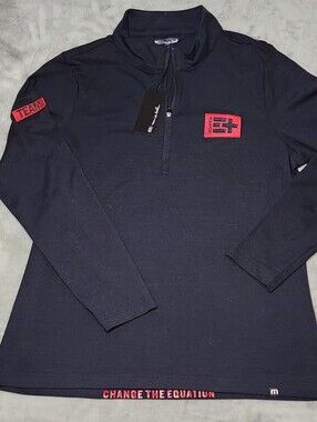 Women's Travis Mathew Crestview Long Sleeve 1/4-Zip Pullover Size Large